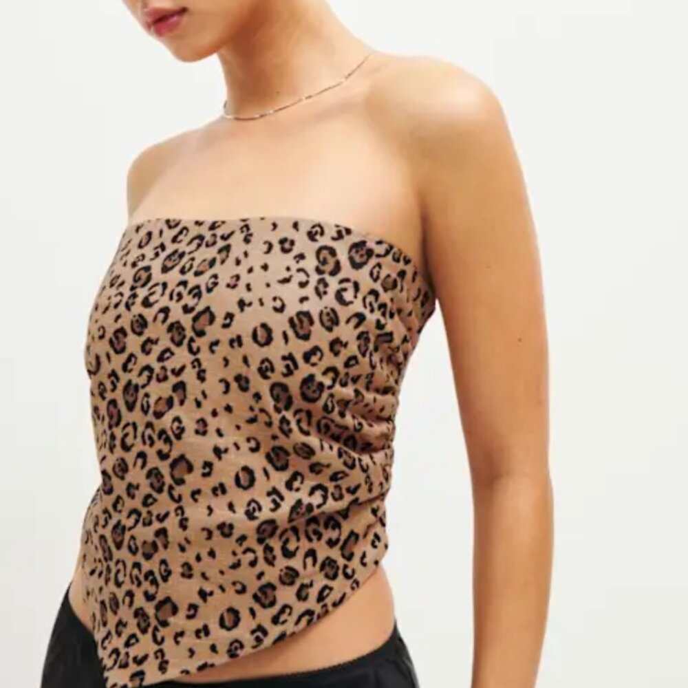 Reformation Dillon Linen Top Minx - Size 12